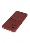 Mey İthalat®   Poco X5 5G Kılıf Kelvin Kartvizitli Silikon - Bordo