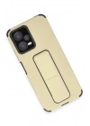 Mey İthalat®   Poco X5 5G Kılıf Mega Standlı Silikon - Gold