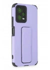 Mey İthalat®   Poco X5 5G Kılıf Mega Standlı Silikon - Lila