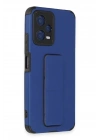 Mey İthalat®   Poco X5 5G Kılıf Mega Standlı Silikon - Mavi
