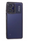 Mey İthalat®   Poco X5 Pro 5G Kılıf  Lensli Silikon - Mor