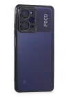 Mey İthalat®   Poco X5 Pro 5G Kılıf  Lensli Silikon - Siyah