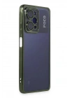 Mey İthalat®   Poco X5 Pro 5G Kılıf  Lensli Silikon - Yeşil
