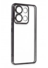 Mey İthalat®   Poco X6 Pro Kılıf  Lensli Silikon - Siyah