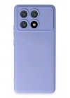 Mey İthalat®   Poco X6 Pro Kılıf Nano içi Kadife Silikon - Lila