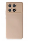 Mey İthalat®   Poco X6 Pro Kılıf Nano içi Kadife Silikon - Pudra