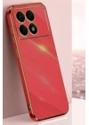 Mey İthalat®   Poco X6 Pro Kılıf Volet Silikon - Kırmızı