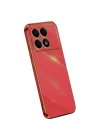 Mey İthalat®   Poco X6 Pro Kılıf Volet Silikon - Kırmızı