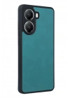 Mey İthalat®   Poco X7 Pro Kılıf Aras Deri Kapak - Açık Yeşil