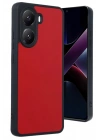 Mey İthalat®   Poco X7 Pro Kılıf Aras Deri Kapak - Kırmızı