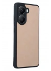 Mey İthalat®   Poco X7 Pro Kılıf Aras Deri Kapak - Pudra
