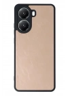 Mey İthalat®   Poco X7 Pro Kılıf Aras Deri Kapak - Pudra