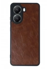 Mey İthalat®   Poco X7 Pro Kılıf Aras Deri Kapak - Taba