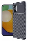 Mey İthalat®   Poco X7 Pro Kılıf Auto Focus Karbon Kapak - Lacivert