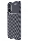Mey İthalat®   Poco X7 Pro Kılıf Auto Focus Karbon Kapak - Lacivert