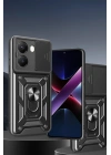 Mey İthalat®   Poco X7 Pro Kılıf Pars Lens Yüzüklü Silikon - Yeşil