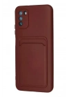 Mey İthalat®   Pocophone M3 Kılıf Kelvin Kartvizitli Silikon - Bordo