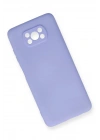 Mey İthalat®   Pocophone X3 Kılıf Nano içi Kadife Silikon - Lila