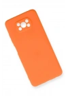Mey İthalat®   Pocophone X3 Kılıf Nano içi Kadife Silikon - Turuncu