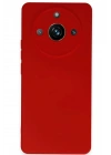 Mey İthalat®  Realme 11 Pro Kılıf Nano içi Kadife Silikon - Kırmızı
