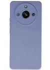Mey İthalat®  Realme 11 Pro Kılıf Nano içi Kadife Silikon - Lila