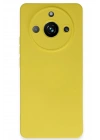 Mey İthalat®  Realme 11 Pro Kılıf Nano içi Kadife Silikon - Sarı