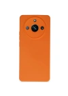 Mey İthalat®  Realme 11 Pro Kılıf Nano içi Kadife Silikon - Turuncu