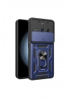 Mey İthalat®  Realme 11 Pro Kılıf Pars Lens Yüzüklü Silikon - Lacivert