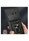 Mey İthalat®  Realme 11 Pro Kılıf Pars Lens Yüzüklü Silikon - Yeşil