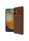 Mey İthalat®  Realme 12 Lite Kılıf Auto Focus Karbon Kapak - Kahverengi