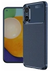 Mey İthalat®  Realme 12 Lite Kılıf Auto Focus Karbon Kapak - Lacivert