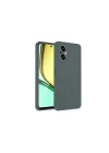 Mey İthalat®  Realme 12 Lite Kılıf First Silikon - Koyu Yeşil