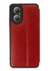 Mey İthalat®  Realme 12 Lite Kılıf Flip Cover - Kırmızı