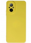 Mey İthalat®  Realme 12 Lite Kılıf Nano içi Kadife Silikon - Sarı
