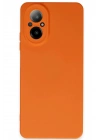 Mey İthalat®  Realme 12 Lite Kılıf Nano içi Kadife Silikon - Turuncu