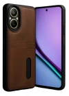 Mey İthalat®  Realme 12 Lite Kılıf Sara Kartvizitli Deri Kılıf - Taba
