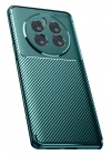 Mey İthalat®  Realme 12 Pro Plus Kılıf Auto Focus Karbon Kapak - Koyu Yeşil