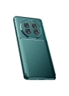 Mey İthalat®  Realme 12 Pro Plus Kılıf Auto Focus Karbon Kapak - Koyu Yeşil