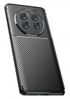 Mey İthalat®  Realme 12 Pro Plus Kılıf Auto Focus Karbon Kapak - Siyah