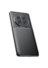 Mey İthalat®  Realme 12 Pro Plus Kılıf Auto Focus Karbon Kapak - Siyah