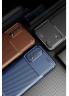 Mey İthalat®  Realme 7 Kılıf Auto Focus Karbon Kapak - Kahverengi