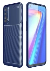 Mey İthalat®  Realme 7 Kılıf Auto Focus Karbon Kapak - Lacivert