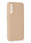 Mey İthalat®  Realme 7 Kılıf Nano içi Kadife Silikon - Pudra