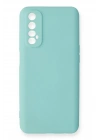 Mey İthalat®  Realme 7 Kılıf Nano içi Kadife Silikon - Turkuaz