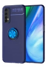 Mey İthalat®  Realme 7 Kılıf Range Yüzüklü Silikon - Mavi
