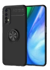 Mey İthalat®  Realme 7 Kılıf Range Yüzüklü Silikon - Siyah