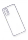 Mey İthalat®  Realme 7 Pro Kılıf Miami Şeffaf Silikon - Lila