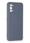Mey İthalat®  Realme 7 Pro Kılıf Nano içi Kadife Silikon - Gri