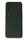 Mey İthalat®  Realme 7 Pro Kılıf Nano içi Kadife Silikon - Koyu Yeşil