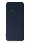 Mey İthalat®  Realme 7 Pro Kılıf Nano içi Kadife Silikon - Lacivert